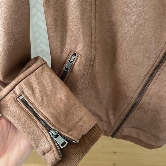 Slick Chick Coated Faux Leather moto jacket - Picture 5 of 7